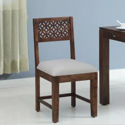 mudramark from pepperfry Parnika Sheesham Wood Dining Chairs in Scratch Resistant Provincial Teak Finish (Set Of 2)-picture-35