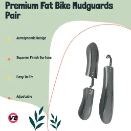 nsv Combo Of Fat Bicycle Mudguard Front and Rear Both With Cycle Tyre and Tail Clip-on Front & Rear Fender image 3