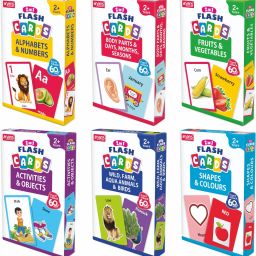 - 2 In 1 Flash Cards - 180 Cards Front & Back - Pack Of 6 - Kids Educational-20