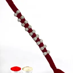 Bhaiya Bhabhi Goal MOti Silver Chawal Roli Pack Set-image-15