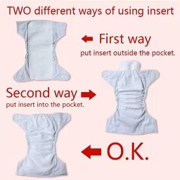 veeraa clothing Reusable Combo-3 Cloth Diaper with White Insert pad-01 Changing Station image 4