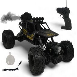 off Roader Monster truck Black For Kids With Remote Control And Mist Smoke-17