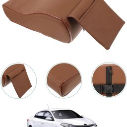 Universal Brown Arm Pain Releif Armrest/Handrest With Phone Holder For Car-107 Car Armrest Cover-image-94