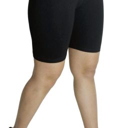 Solid Women Black Cycling Shorts-image-44