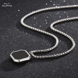 Midnight Charisma Chain Stainless Steel Pendant Set-image-51
