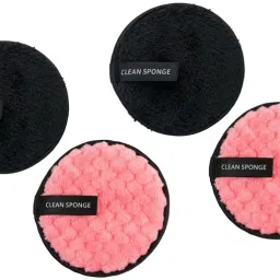 New Facial Powder Puff/Spong Cream Applicator Sponge Smooth Pads (Pack Of 4)-image-59