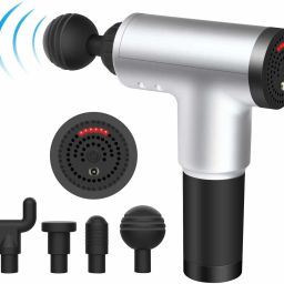 acial Massage Gun Portable Vibration Muscle Body Massager with 4 Heads & 6 Adjustable Speed Vibrator for Neck, Leg, Hand & Back Massager (Multicolor)-image-30