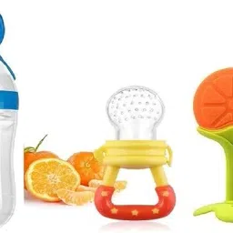 Baby Food Fruit Nibbler and Teether,90ml spoon bottle Random color Teether and Feeder-picture-10