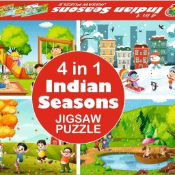 4-in-1 Indian Seasons Jigsaw Puzzles for Kids, 35 Pieces Each, Set of 4-picture-25