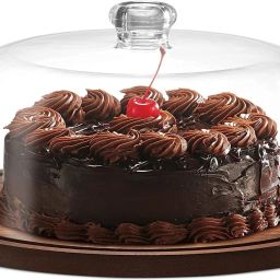 Cake Stand, Cake Plate Server Platter with Dome, Acrylic Lid 12 inch Lid Set, Pack of 1-image-24