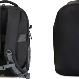 STRAPON LEADER DSLR BACKPACK Camera Bag with Rain Cover Suitable for DSLR Camera with Lens 18 135 Lens-3 Nos 70-200 85mm, F1.8 Flash Battery, Charger Monopod Memory Card and Laptop 15.4inches Camera Bag image 3