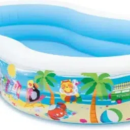 Swimming (IND*634) Pool Bath Tubs for Kids With Pump Inflatable Swimming Pool-47