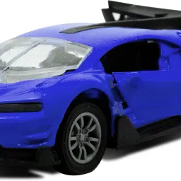 Bugatti Die Cast Metal Car Toy Scale Model with Opening Doors Pull Back Cars Toy-1