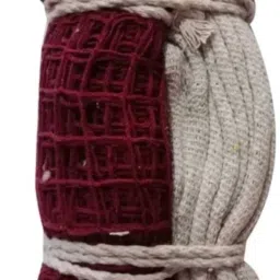 sports king Badminton Net Cotton Solid Quality (Maroon) 1pcs Badminton Net image 3
