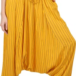 whitewhale Striped Rayon Women Harem Pants-picture-23