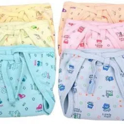 Luxury Quality-Super Soft, Skin Friendly Fabric-Reusable Padded Diaper Nappies, Langot for new born baby - Pack of 6 (3-6 Months)-14