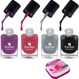 Perfect Stay Trendy Safe & Fast Dry ,Nail Art ,Glossy Finish Nail Polish Combo-image-19