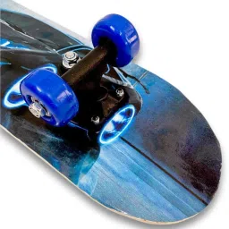 s.v.enterprises Blue Car Portable Handheld Skateboard, 24" Light Flashing 4 Wheels Motorized Skateboard image 4