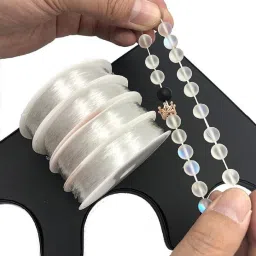 weariton 0.7 mm Elastic Rope Cord String for Bracelet / Jewellery Making (5 Rolls) image 3