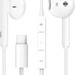 shobha Ear Type-C Wired Earphones with in-Line HD Mic Earphone Cable Organizer-32