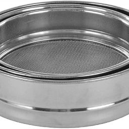 Steel atta channi set 3 pcs(7inch,7.5inch,8.5inch) Tea Strainer-image-17