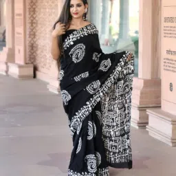 Printed Handloom Pure Cotton Saree-picture-1