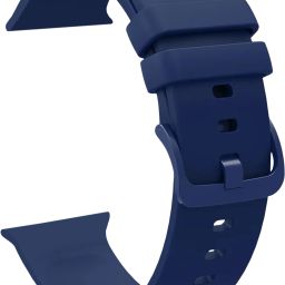 ACM Sliding Watch Strap Silicone Color Hook for Apple Watch Series 3 42mm Smartwatch Belt Band Blue Smart Watch Strap-image-6