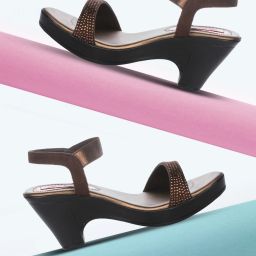 Women PT-G241 Lightweight Comfort Summer Trendy Premium Stylish Party disigin Heels Sandal-image-13