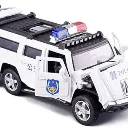 !:32 Police Car Alloy Diecast with Open Door Vehicles, Music and Lights Car Toys-image-29