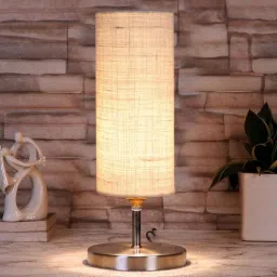 new era White Jute table lamp with Steel Base -49-picture-36