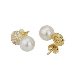 VANBELLE Gold-Toned Circular Studs Earrings image 2