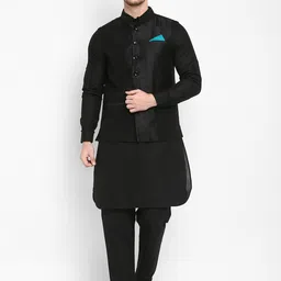 Hangup Men Kurta with Churidar & Nehru Set-18