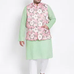 Hangup Men Kurta with Churidar With Jacket-37