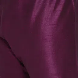 Hangup Men Magenta Kurta with Pyjamas & Nehru Jacket Set image 3