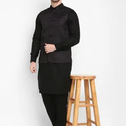 Hangup Men Kurta with Churidar & Nehru Set image 3