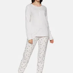 Triumph Women Mix & Match 100% Organic Cotton Long Sleeves Sustainable Lounge Top-image-34
