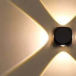 SPARK WORLD Black Quirky Square Shaped Wall Lamp-29