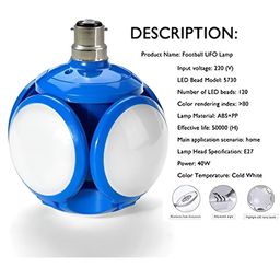 SPARK WORLD Blue Ceiling Lamp-40