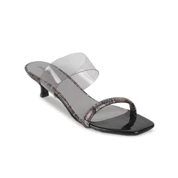 Mochi Printed Open Toe Kitten Heels-14