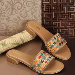 Anouk Embellished Block Heels-42