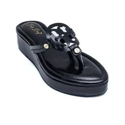 Dapper Feet-Fancy Nancy Embellished T- Strap Flatform Heels-10