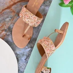 pelle albero Embellished Party Block Heels-picture-2
