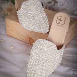 GLAM STORY Embellished Block Heeled Mules-44
