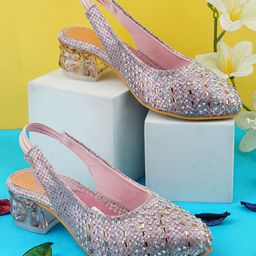 BAESD Girls Embellished Block Heeled Pumps-52