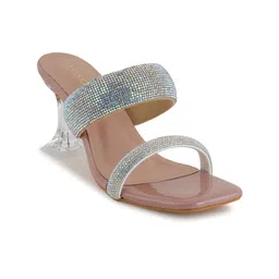 CORSICA Embellished Open Toe Block Heels image 2