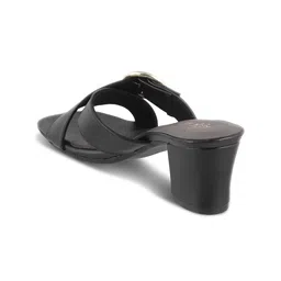 Tresmode Glide Textured Buckle Detail Block Heels image 2