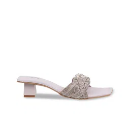 Mochi Embellished Open Toe Block Heels image 4