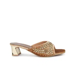 Inc 5 Embellished Open Toe Block Heels image 5