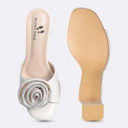 PLANET WALK Textured Party Block Mules image 2