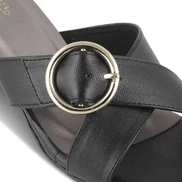 Tresmode Glide Textured Buckle Detail Block Heels image 3